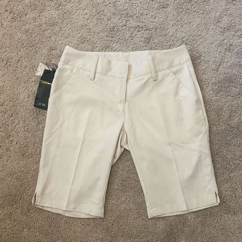 NWT ADIDAS CLIMA LITE WALKING GOLF TAN SHORTS 0